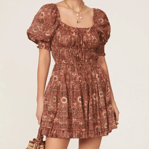 Ulla Johnson Juniper Dress in Crimson Size 4 - Picture 1 of 5